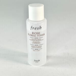 Fresh Rose Floral Toner Rosewater Freshens Hydrates Travel .6 fl oz 20ml New